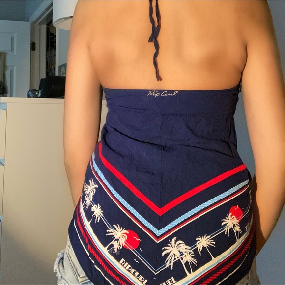 Blue Rip Curl halter top - Picture 2 of 4
